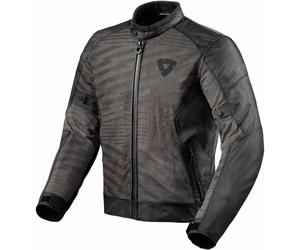 Revit Torque 2 H2O Chaqueta textil para motocicleta, negro-gris, tamaño S para Hombres