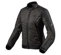 REV'IT! Torque 2 H2O mujer Chaqueta de tela Negro/Antracita 38 mujeres
