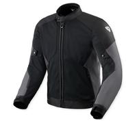 REV'IT! Torque 3 H2O Chaqueta de tela Negro/Antracita L unisex