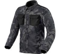 Revit Tracer Air 2 Camo, camisa/chaqueta textil L male Gris Oscuro/Gris/Negro