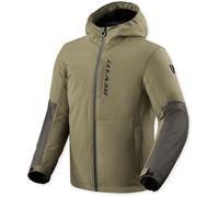 Revit Traffic 2 H2O Chaqueta textil impermeable para motocicleta, gris/oliva, Talla XL
