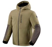 Revit Traffic 2 H2O impermeabile Giacca tessile moto, grigio/oliva, 2XL