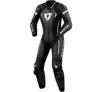 Revit Xena 4 Traje de cuero de motocicleta de una pieza para mujer, negro-blanco, tamaño 42
