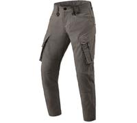 Revit Cargo Tristan Tapered Pantalones textiles de motocicleta, negro-verde, tamaño 30 para Hombres