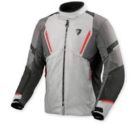 Revit Undulate H2O Chaqueta textil de moto impermeable, Gris claro/gris oscuro, Talla M