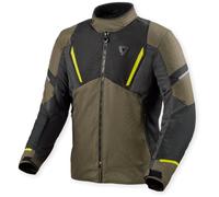 Revit Undulate H2O Chaqueta textil de moto impermeable, marrón/gris, Talla S