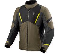 Revit Undulate H2O, chaqueta textil impermeable 3XL male Verde Oscuro/Negro