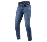 REV'IT! Vaqueros de Moto Piston 3 SK Azul MedioW30 x L32 Azul Medio