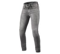REV'IT! Vaqueros de Moto Piston 3 SK Gris MedioW32 x L34 Gris Medio