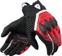 Revit Veloz Guantes de moto, negro/rojo, Talla 2XL