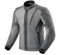 Revit Venator H2O Chaqueta Textil de Motocicleta Impermeable, gris/gris claro, Talla L