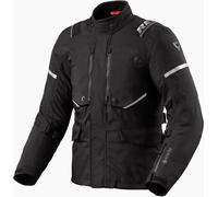 Revit Vertical GTX Chaqueta textil para motocicleta, negro/plata, Talla XXL