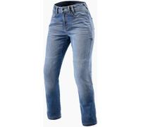 Revit Victoria 2 SF Vaqueros de moto para damas, Azul claro, Talla 34/32