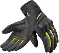 Revit Volcano Guantes de motocicleta para damas, negro/amarillo, Talla XS