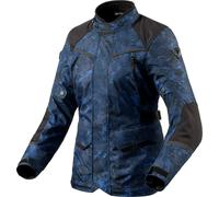 Revit Voltiac 3 H2O Camo, chaqueta textil impermeable mujer 46 female Azul Oscuro/Azul/Negro