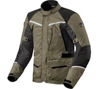 Revit Voltiac 3 H2O Chaqueta textil de moto, gris-verde, tamaño L para Hombres