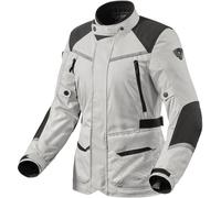 Revit Voltiac 3 H2O Chaqueta textil de motocicleta para damas, negro-plata, tamaño 36 para Mujer