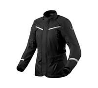Revit Voltiac 3 H2O - Chaqueta textil para moto para mujer (Black/Silver,38), Negro/plateado