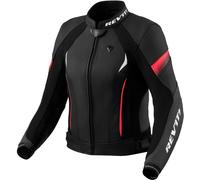 Revit Xena 4 Chaqueta de cuero para moto para mujer, negro/rosa, Talla 40