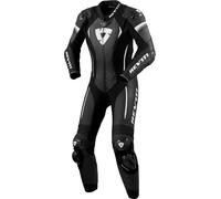 Revit Xena 4 Traje de cuero de motocicleta de una pieza para mujer, negro-blanco, tamaño 36