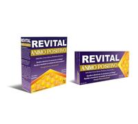 Revital Ánimo Positivo 14 Viales + 30 Cápsulas - con Jalea Real, Rhodiola, Azafrán y Vitaminas B1, B6, B12 - Complemento Natural para el Estado de Ánimo y la Vitalidad