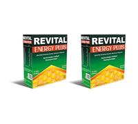 Revital Energy Plus 14 Viales - Pack de 2 Unidades - Aporta Energía y Vitalidad y Disminuye la Fatiga - con Jalea Real, Ginseng, Guaraná, Vitaminas y Magnesio