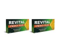 Revital Energy Plus 30 Cápsulas - Pack de 2 Unidades - Aporta Energía y Vitalidad y Disminuye la Fatiga - con Jalea Real, Ginseng, Guaraná, Vitaminas y Magnesio