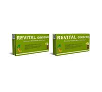 Revital Ginseng 20 Viales - Pack de 2 Unidades - Con Ginseng, Jalea Real y Vitaminas - Ayuda a Mantener la Energía, Vitalidad y Resistencia del Organismo