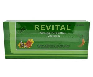 Revital Ginseng + Jalea Real + Vitamina C 20 Ampollas