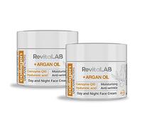 RevitaLAB + Argan Oil Crema Hidratante Antiarrugas de Día y Noche, 50 ml (Paquete de 2)