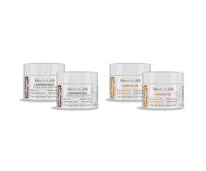 RevitaLAB Day and Night Collagen Anti-Aging Moisturiser Enriched & Day and Night Collagen Anti-Aging Moisturizer, Enriched with Hyaluronic Acid, Q10