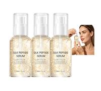 Revitaliza tu piel con Deep Collagen Silk Peptide Serum - Suero reafirmante y reafirmante para alisar - Potente esencia facial antienvejecimiento que hidrata (3 unidades)