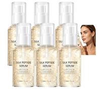Revitaliza tu piel con Deep Collagen Silk Peptide Serum - Suero reafirmante y reafirmante para alisar - Potente esencia facial antienvejecimiento que hidrata (6 unidades)