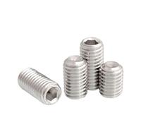 Revive Furniture 10 unids/lote tornillo ranurado de acero inoxidable con punta plana M1.6 M2 M2.5 M3 M4 M5 M6 M8 DIN551(30mm x10pcs,M5)