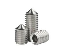 Revive Furniture 100 unids/lote hexagonal tornillo cono punto grub tornillo M2 M2.5 M3 M4 M5 M6 M8 M10 M12 304 acero inoxidable DIN914(30mm x100pcs,M12)