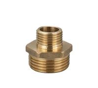 Revive Furniture Accesorio de boquilla hexagonal de latón for tubería de 1/8", 1/4", 3/8", 1/2", 3/4" y 1", rosca macho, adaptador rápido, conector for agua, petróleo y gas.(1l2 to 1,50 PCS)