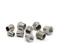 Revive Furniture Buje reductor macho x hembra 1/8quot;1/4quot;1/2quot;3/4quot;1quot;1-1/4quot;1-1/2quot;Accesorios de tubería de plomería de acero inoxidable roscado SS 304(DN15 to DN20)