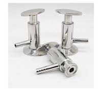 Revive Furniture Espiga de manguera de 10 mm OD SS304/316 Válvula de muestreo sanitario de acero inoxidable 50,5 mm 25,4 mm Virola OD Fit 1/2quot;1.5quot;Abrazadera triple(1pc,FERRULE OD 50.5MM_SS304)