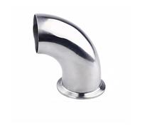 Revive Furniture Una soldadura a tope lateral un lado tri abrazadera SS304 Acero inoxidable 90 grados codo de tubería sanitaria accesorios casero brew cerveza vino(108mm x Ferrule 119)