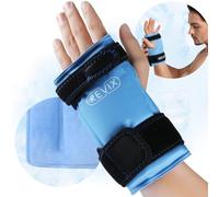 REVIX Bolsa de hielo para muñeca para alivio del túnel carpiano, bolsas de hielo de gel reutilizables para lesiones de manos, compresas frías, hinchazón, esguinces y artritis (1 paquete)
