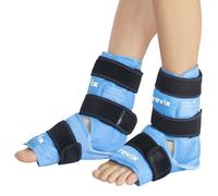 REVIX Envolturas de hielo para pies y tobillos para molestias, envoltura de hielo de gel reutilizable con terapia de compresión en frío, fascitis plantar, recuperación de pies después del