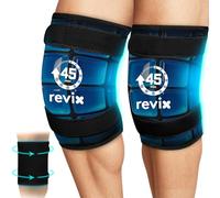 REVIX Extra Large Knee Ice Pack, bolsa de hielo para rodilla con 45 minutos de duración, diseño de gel con rejilla de hielo, terapia de frío para pantorrillas y brazos (50,8×27,1cm, 2 unidades)