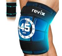 REVIX Extra Large Knee Ice Pack Wrap Around Entire Knee, 45-Minute Long Lasting Ice Pack with Ice Grid Gel Design, Cold Therapy for Soothing Discomfort & Fatigue in Calf & Arm(50,8×27,1cm)