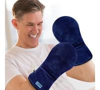 REVIX Manoplas de terapia para microondas para aliviar el dolor de manos y dedos, guantes calentadores de manos con calor húmedo para manos rígidas, dolor, artritis, túnel carpiano, guantes de