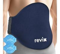 REVIX Paquete de hielo extragrande para alivio de la espalda, 2 envoltorios de paquete de gel reutilizable para la espalda baja, terapia de compresión fría para relajación muscular