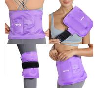 REVIX Paquete de hielo grande para cadera, rodilla, hombro, alivio del dolor de espalda, paquete frío de gel reutilizable para lesiones, hinchazón, moretones, cirugía, inflamación, 16 x 9 pulgadas