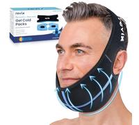 REVIX Paquetes de hielo para cirugía oral con diseño de costura 3D, ajuste extra cómodo para compresas frías faciales para implantes dentales, dolor de barbilla y recuperación de muelas del juicio,