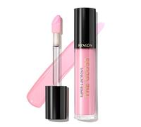Revlon Brillo de labios Super Lustrous, color de labios de alto impacto con fórmula cremosa hidratante, impregnado con agave, aceite de moringa y mantequilla de cupuacu, rosa cielo (207)