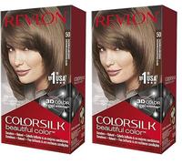 Revlon Colorsilk 7215563050 - Tinte capilar, tono castaño claro ceniza (Paquete de 2)
