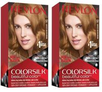 Revlon - Colorsilk Beautiful Color, Coloración Capilar Permanente, con Keratina y Aminoácidos, Color Intenso, Larga Duración, Sin Amoníaco, Resultado Natural, Tono 57 CASTANO DORADO MUY CLARO